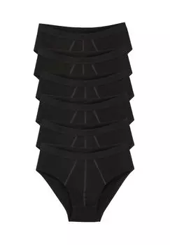 Трусики/трусы миди упаковка 6 шт. 24/7 sloggi, черный