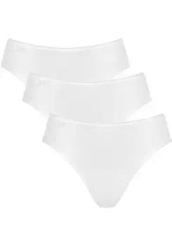 Трусики-трусы sloggi "24/7 Microfibre Tai C3P" (упаковка, 3 шт.), из мягкой микрофибры, белый