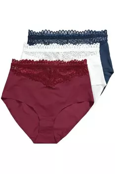 Трусики TruYou Panty, цвет navy/wine red/white