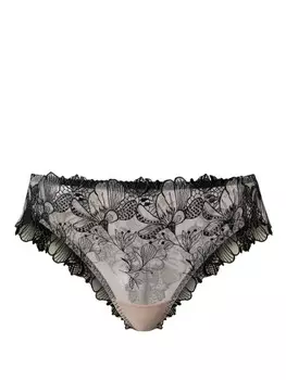 Трусики TWINSET из вышитого тюля, черный