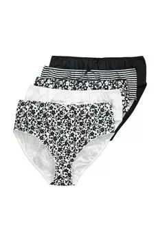 Трусики Ulla Popken, черный/белый