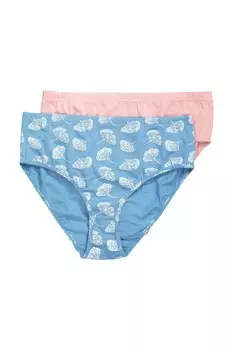 Трусики Ulla Popken, цвет Dusty blue/Pink