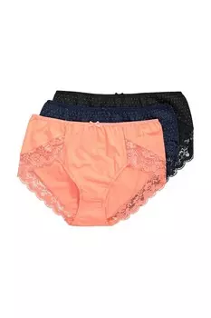 Трусики Ulla Popken, цвет marine blue/Coral/Black