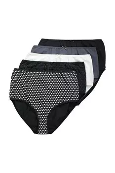 Трусики Ulla Popken, цвет Smoke blue/Black/White