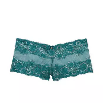 Трусики Victoria's Secret Body By Victoria Lace Boyshort, зеленый
