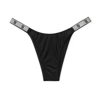 Трусики Victoria's Secret Very Sexy Shine Strap Lace Brazilian, черный