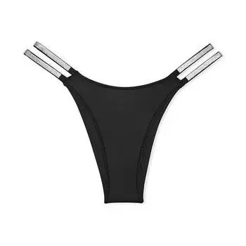 Трусики Victoria's Secret Very Sexy Shine Strap Lace Brazilian, черный