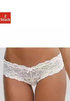 Трусики Vivance (2 шт.), из эластичного кружева, сексуальное нижнее белье, кремовый