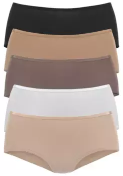 Трусики Vivance на талии (5 шт.), изготовлены из эластичного хлопка высокого качества, коричневый