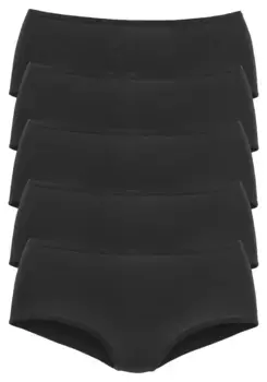 Трусики Vivance на талии (5 шт.), изготовлены из эластичного хлопка высокого качества, черный