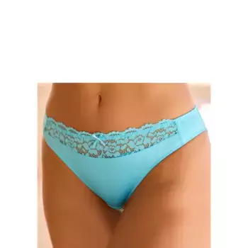 Трусики Vivance с красивой кружевной вставкой, бирюзовый