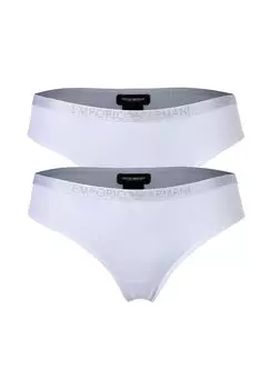 Трусики женские, 2 шт. - BASIC COTTON, трусы, хлопок стрейч EMPORIO ARMANI