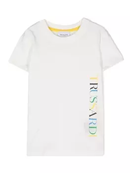 Trussardi футболка с логотипом, белый