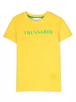 Trussardi футболка с логотипом, желтый