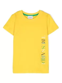 Trussardi футболка с логотипом, желтый