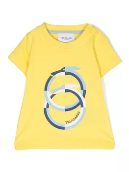 Trussardi футболка с логотипом, желтый