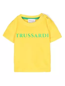 Trussardi футболка с логотипом, желтый