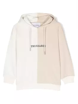 Trussardi худи с логотипом, белый