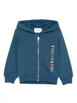 TRUSSARDI JUNIOR худи с логотипом, синий
