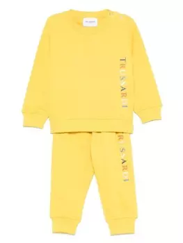 TRUSSARDI JUNIOR спортивный костюм с логотипом, желтый