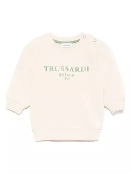 TRUSSARDI JUNIOR толстовка с логотипом, нейтральный