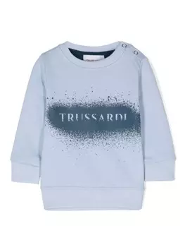 TRUSSARDI JUNIOR толстовка с логотипом, синий