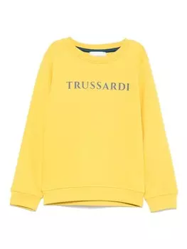 TRUSSARDI JUNIOR толстовка с логотипом, желтый