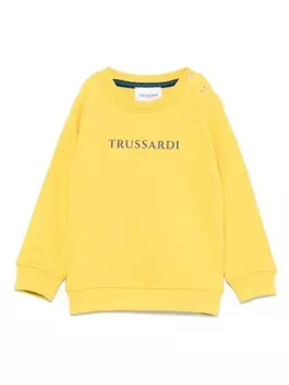TRUSSARDI JUNIOR толстовка с логотипом, желтый