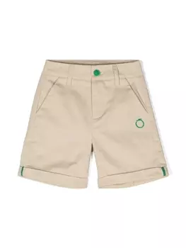 Trussardi шорты с вышитым логотипом, нейтральный цвет