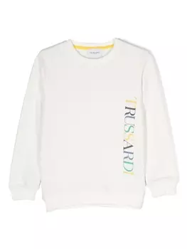 Trussardi толстовка с логотипом, белый