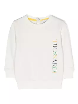 Trussardi толстовка с логотипом, нейтральный цвет