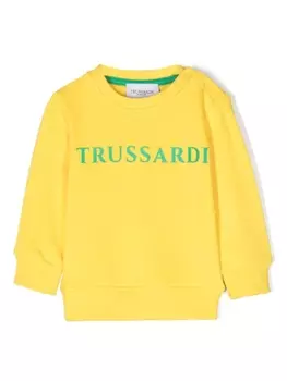 Trussardi толстовка с логотипом, желтый