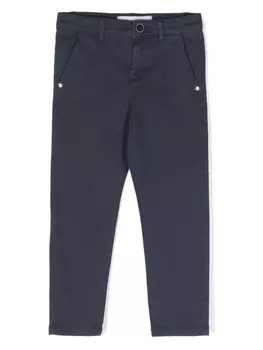 Trussardi узкие брюки чинос, синий