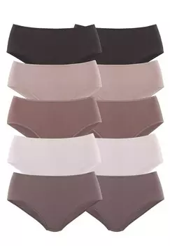 Трусы 10 PACK LASCANA, разноцветный