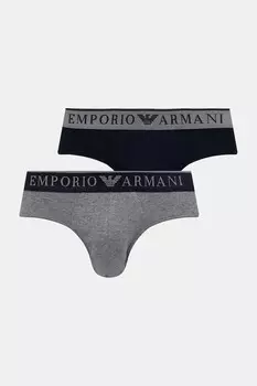 Трусы (2 шт) Emporio Armani Underwear, серый