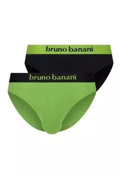 Трусы 2ER PACK FLOWING Bruno Banani, зеленый