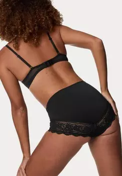 Трусы 3 PACK LACE TRIM FULL Marks & Spencer, черный