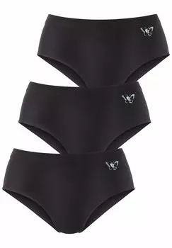 Трусы 3 PACK LASCANA, черный