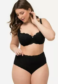 Трусы 3 PACK TRIM Ulla Popken, черный
