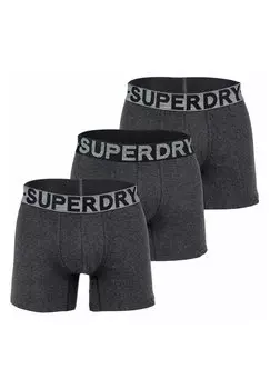Трусы 3 PACK TRIPLE PACK LOGOBUND Superdry, серый