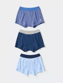 Трусы, 3 пары Uniqlo, цвет 63 синий