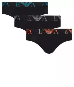 Трусы 3 шт. Emporio Armani, черный