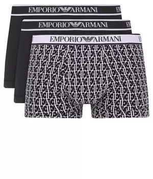 Трусы 3 шт. Emporio Armani, черный
