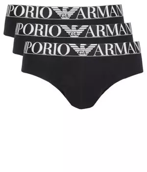 Трусы 3 шт. Emporio Armani, черный