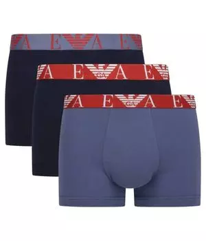 Трусы 3 шт. Emporio Armani, синий