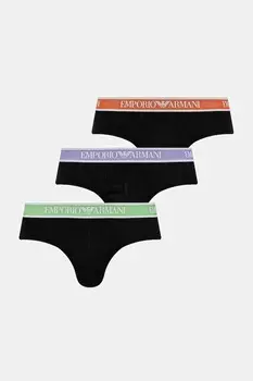 Трусы 3 шт Emporio Armani Underwear, черный