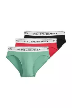 Трусы 3 шт Polo Ralph Lauren, зеленый