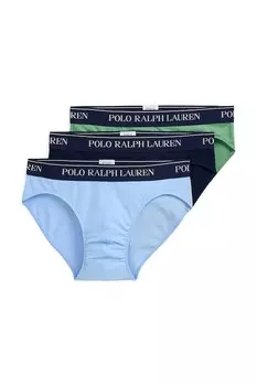 Трусы 3 шт Polo Ralph Lauren, зеленый