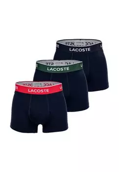 Трусы, 3 шт., пояс с логотипом, мужские LACOSTE, цвет Hyo Navy