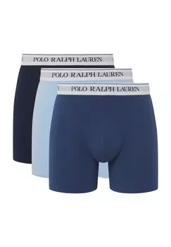 Трусы, 3 шт., пояс с логотипом, мужские POLO RALPH LAUREN, цвет Navy Navy
